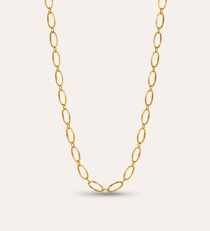 Rizo Envy Chain halsband med ovala länkar och guldbeläggning
