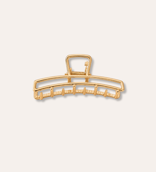 Rizo Hair Claw liten, guldpläterad hårklämma med blank finish